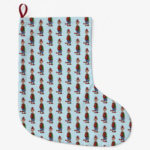 Elf op aandacht Kerstmis kous groot Grote Kerstsok
