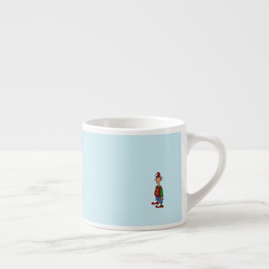 Elf op aandacht linker espresso mok (Rechts)