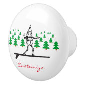 Elf op een Surfboard Thunder_Cove Keramische Knop (Rechts)