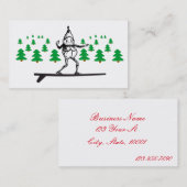 Elf op een Surfboard Thunder_Cove Visitekaartje (Voorkant / Achterkant)