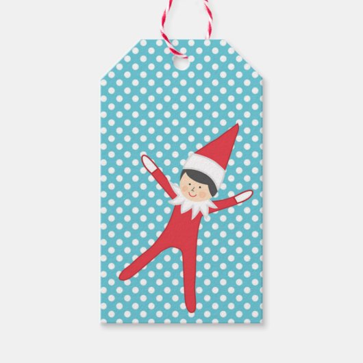 Elf op het Gift Label Cadeaulabel (Voorkant)