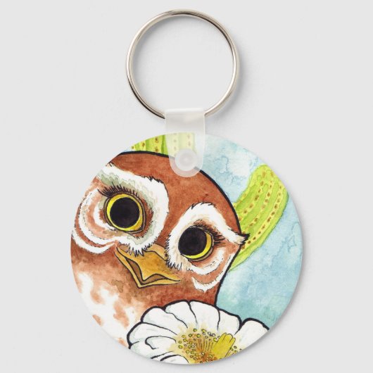 Elf Owl Blossom Sleutelhanger (Voorkant)