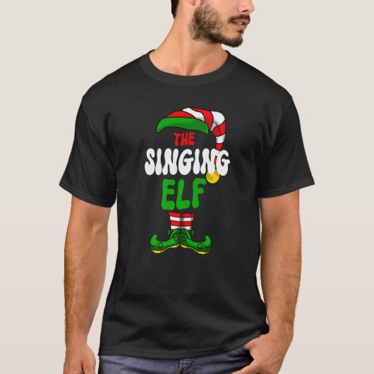 Elf Pajama Matching Group Kerstmis Holida T-shirt (Voorkant)