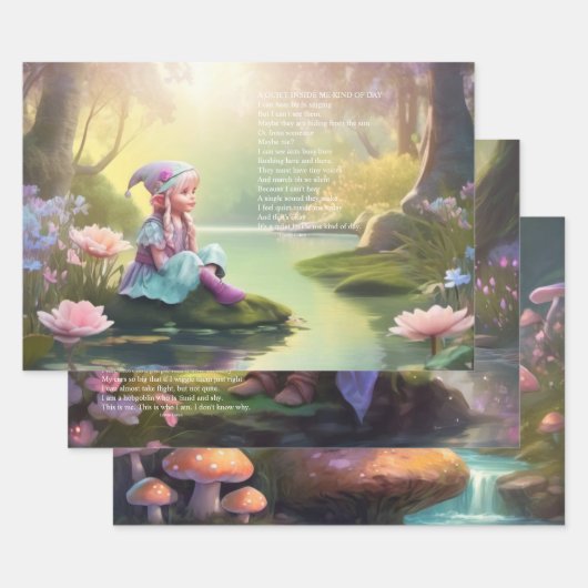 Elf Poetry Inpakpapier Vel (Set)