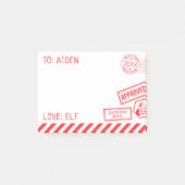 Elf Post van de kerstman Post-it® Notes (Voorkant)