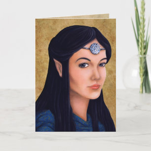 Elf Princess Feestdagen Kaart