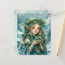 Elf Prinses Kerst Scrapbook Papier