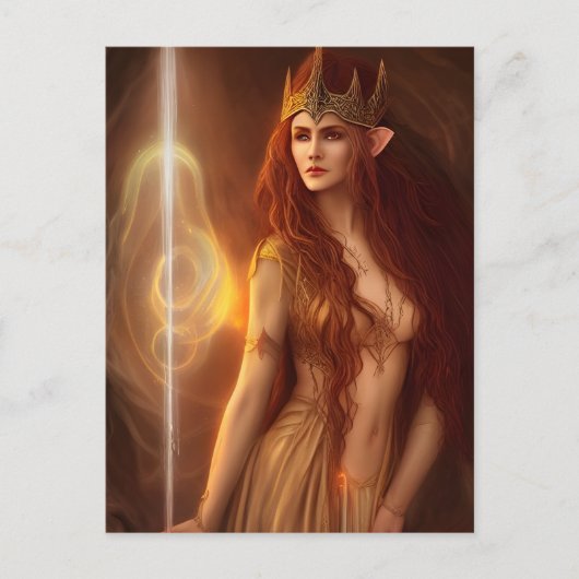 Elf Queen Briefkaart (Voorkant)