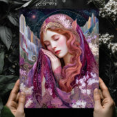 Elf Queen Goddess Celestial Fantasy Wall Art Print