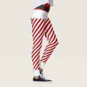 Elf Red Stripes Costume de Noël Leggings (Droite)