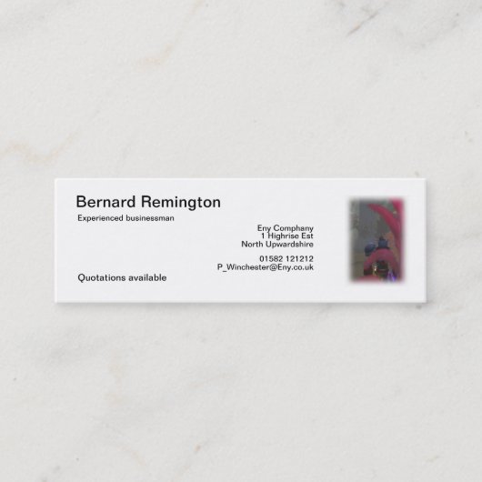 Elf-reiziger Mini Visitekaartje (Voorkant)