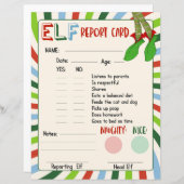 Elf Report Card Naughty of Nice Behavior (Voorkant / Achterkant)