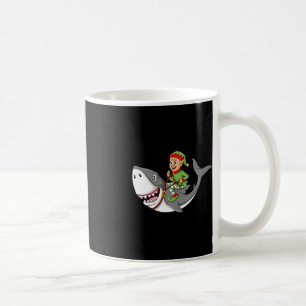 Elf Riding Shark Christmas Boys Meisjes Kinder Xma Koffiemok