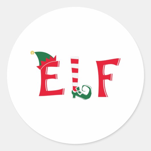 Elf Ronde Sticker (Voorkant)