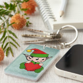 Elf rood hart sleutelhanger (Voorkant Rechts)