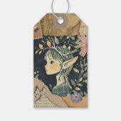 Elf Scrapbook Gelaagde Ephemera Gift Labels Cadeaulabel (Voorkant)
