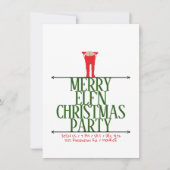 Elf Shenanigans Grappig Kerstfeest Kaart (Voorkant)