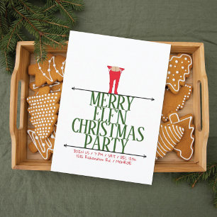 Elf Shenanigans Grappig Kerstfeest Kaart
