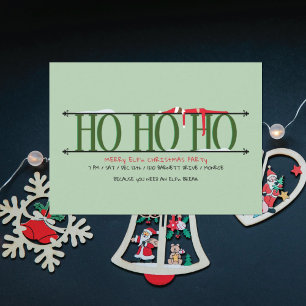 Elf Shenanigans Ho Ho Ho Kerstfeest Kaart