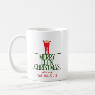 Elf Shenanigans Kerst Groet Bord Koffiemok