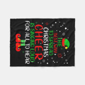 Elf Shirt The Way To Spread Christmas Cheer Boys M Fleece Deken (Voorkant (Horizontaal))