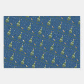 Elf Snail-kerstscene Inpakpapier Vel (Voorkant 3)