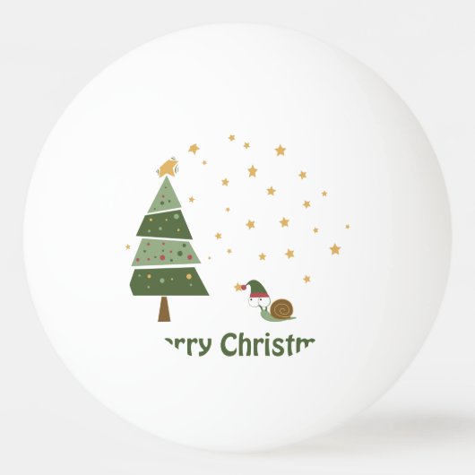 Elf Snail-kerstscene Pingpongballen (Achterkant)