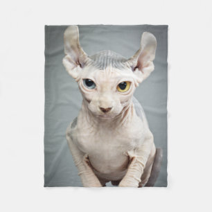 Elf Sphynx Cat-foto Fleece Deken