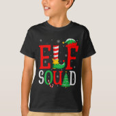 Elf Squad Christmas Matching Family Group Elf Xmas T-shirt (Voorkant)