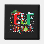 Elf Squad Family Christmas Matching Xmas Pajamas B Magneet (Voorkant)