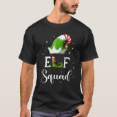 Elf Squad Family Matching Group Kerstmis Funny El T-shirt (Voorkant)
