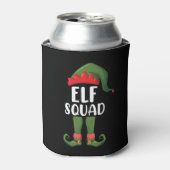 Elf Squad Funny Family Matching met Kerstmis Blikjeskoeler (Blikje Voorkant)