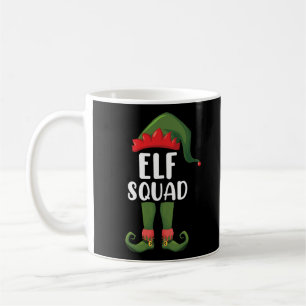 Elf Squad Funny Family Matching met Kerstmis Koffiemok