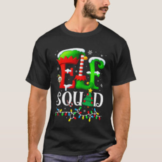 Elf Squad Kerstmis Familie Matching Pyjama's Elf B T-shirt