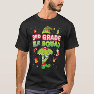 Elf Squad Kerstmis met derde klas Santa Helper Th T-shirt