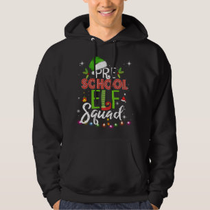 Elf Squad Pre-school kerstleraar Hoodie