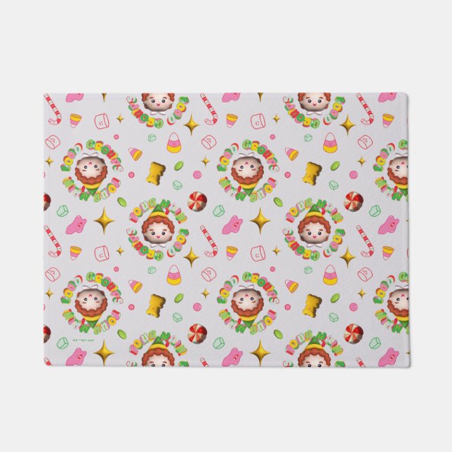 Elf the Movie | Four Main Food Groups Pattern Deurmat (Voorkant)
