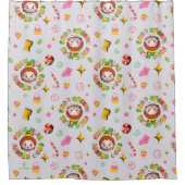 Elf the Movie | Four Main Food Groups Pattern Douchegordijn (Voorkant)