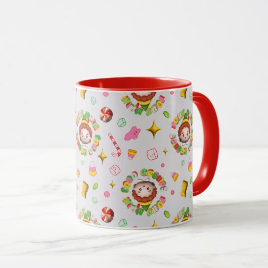 Elf the Movie | Four Main Food Groups Pattern Mok (Voorkant rechts)