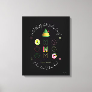 Elf the Movie Santa OMG Canvas Afdruk