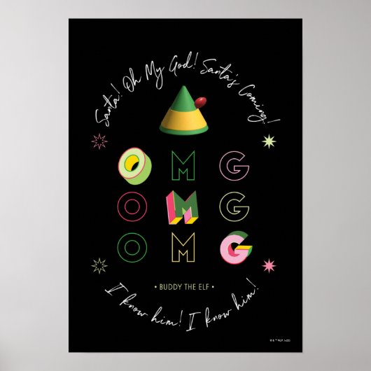 Elf the Movie | Santa OMG Poster (Voorkant)