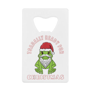 Elf Toad Frog Pun Prêt pour Noël