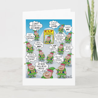 Elf van de maand feestdagen kaart