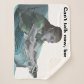 Elf Video Speler Fantasy Art Sherpa Deken (Voorkant)