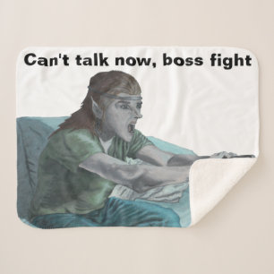 Elf Video Speler Fantasy Art Sherpa Deken