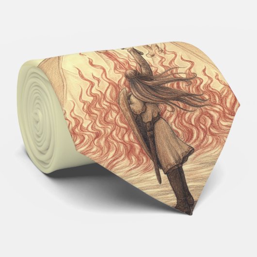 Elf vs Dragon Stropdas (Opgerold)