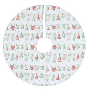 Elf Wasmachinepatroon Kerstboom Rok