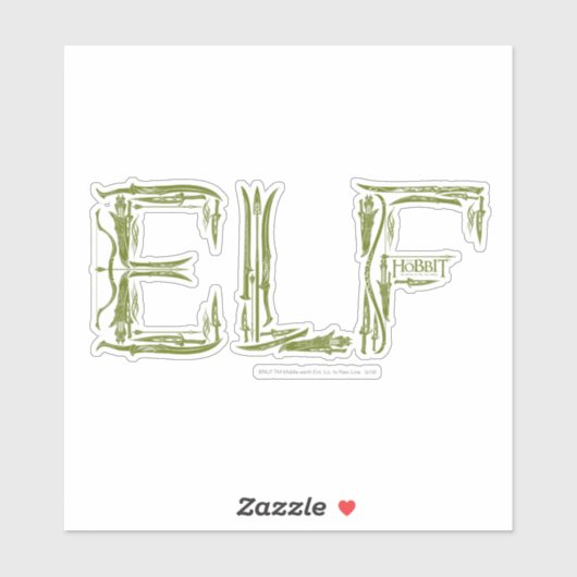 Elf Weapons Collage Sticker (Vel)