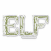 Elf Weapons Collage Sticker (Voorkant)