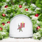 Elf With Red Box snow globe (Noël)